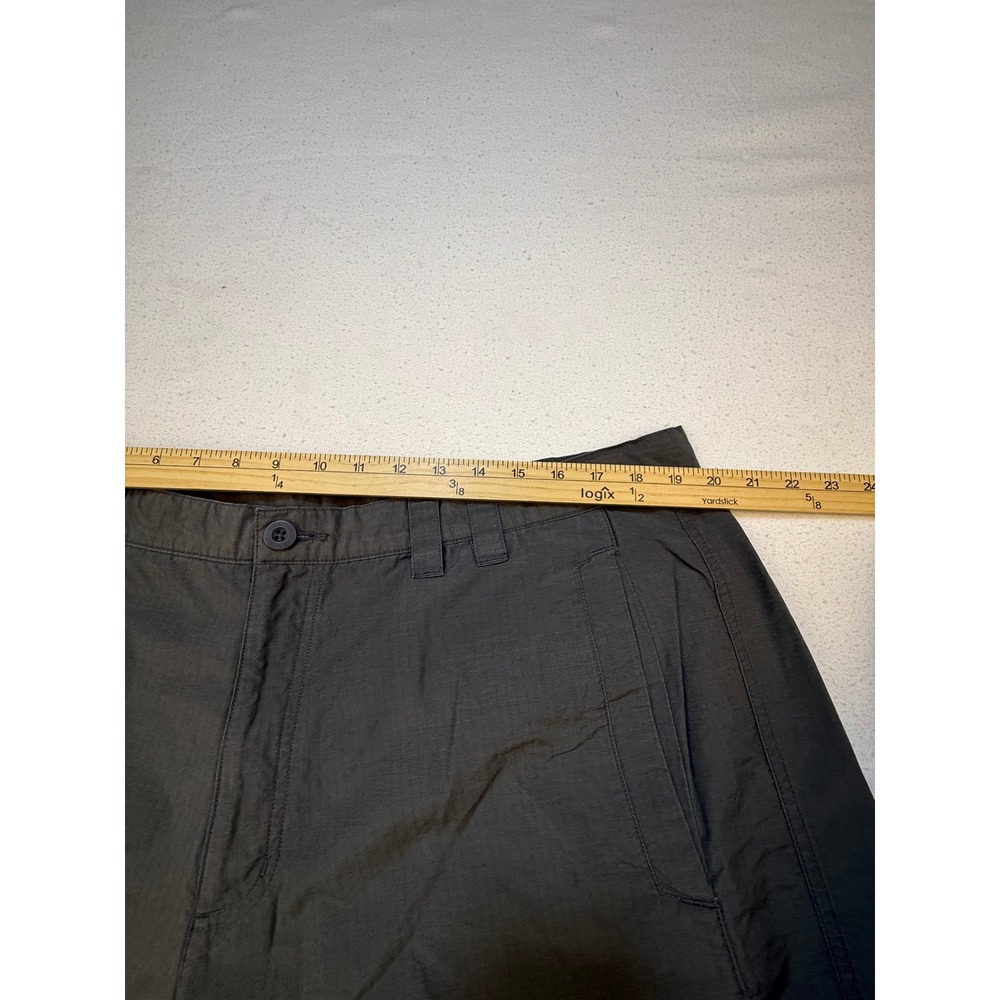 Columbia Shorts Mens 42 Grey PFG Performance Fishing Gear‎ Omni-Shade Ripstop - Picture 3 of 8